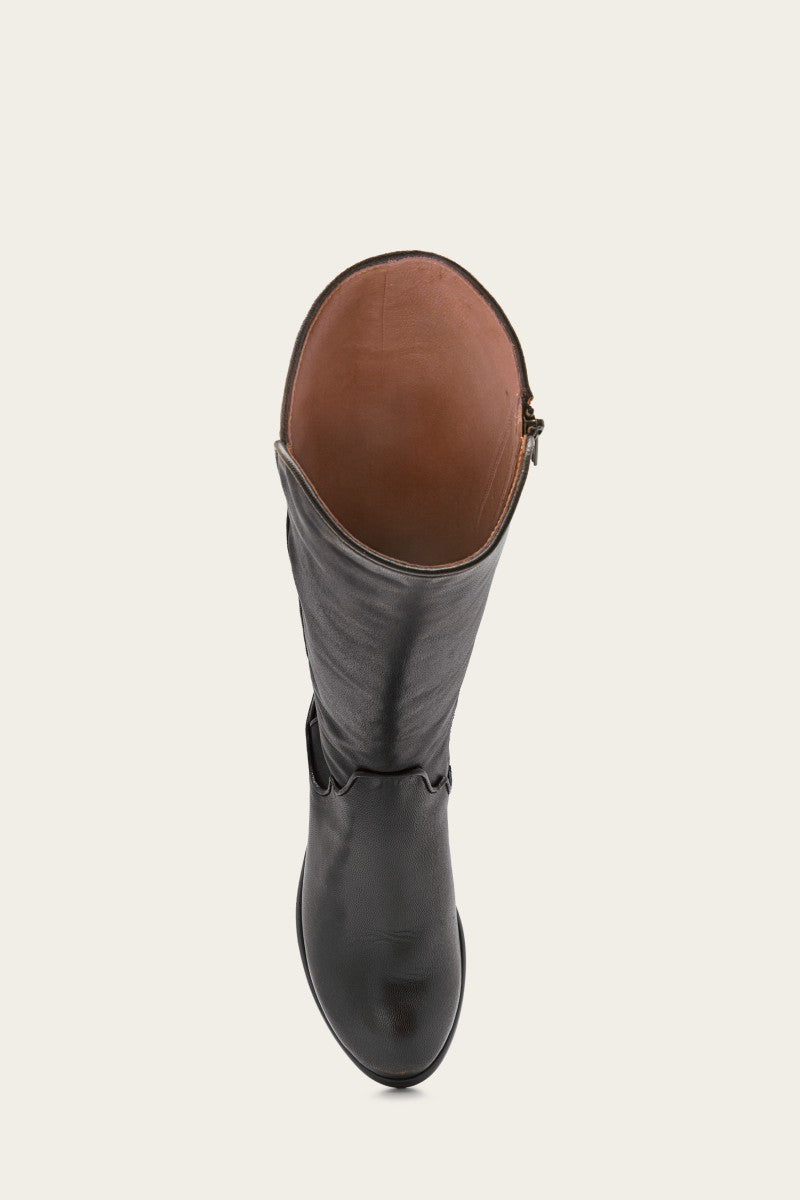 Carson Piping Tall Wc - Distressed Black - Top Down
