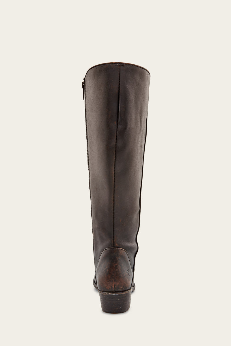 Carson Piping Tall - Antiqued Black - Back