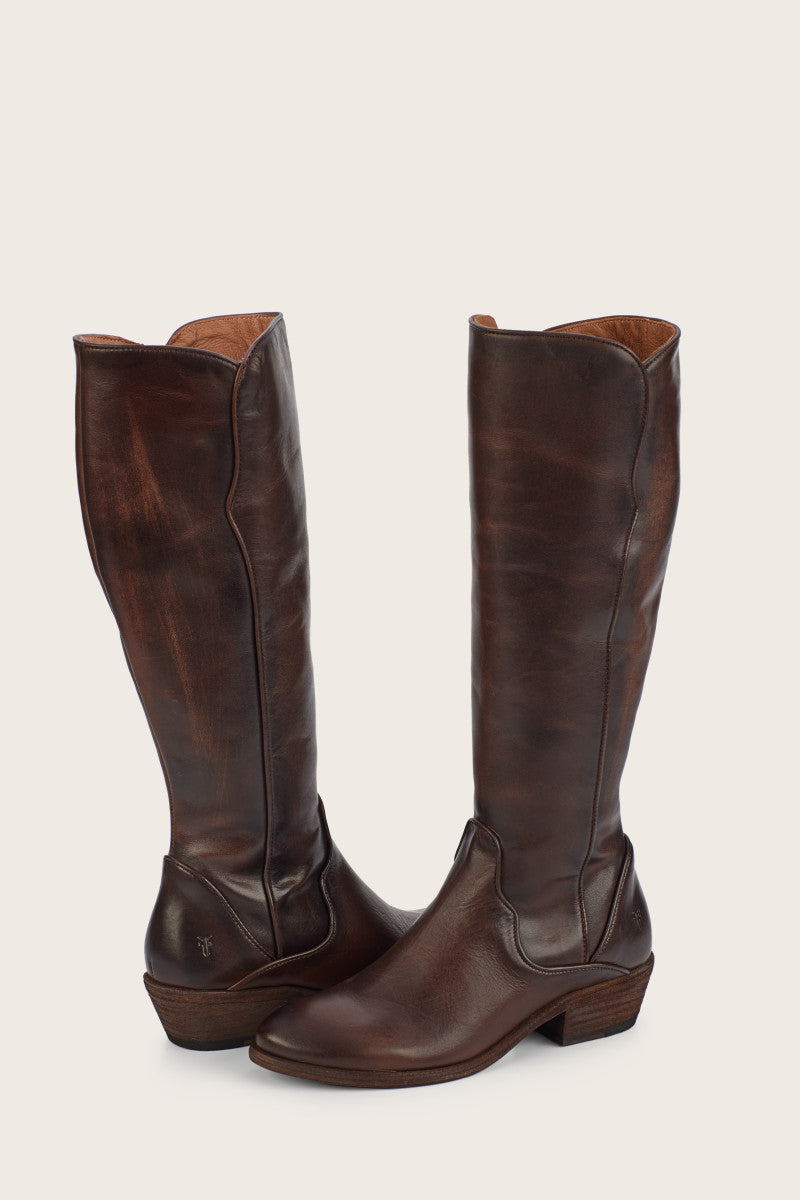 Carson Piping Tall - Dark Brown - Pair