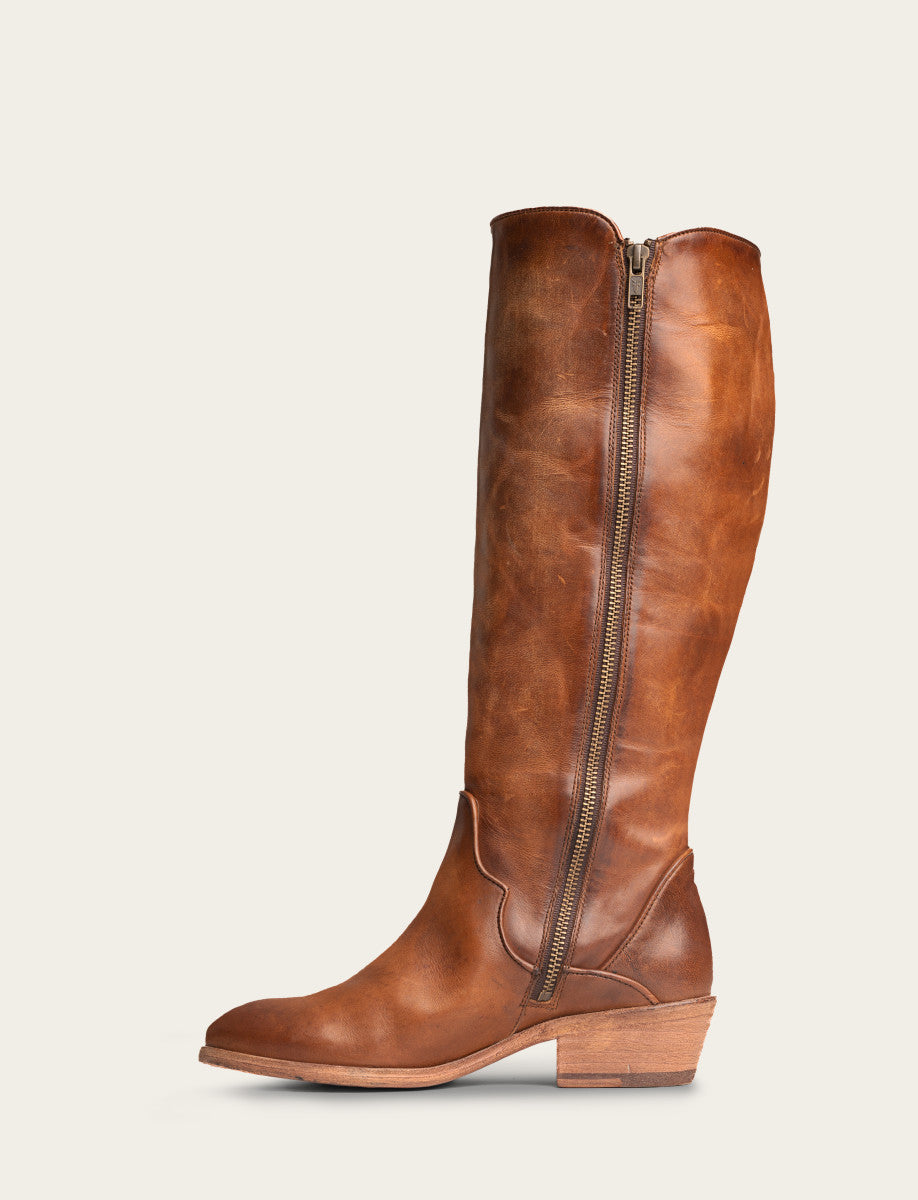 Carson Piping Tall - Caramel - Inside