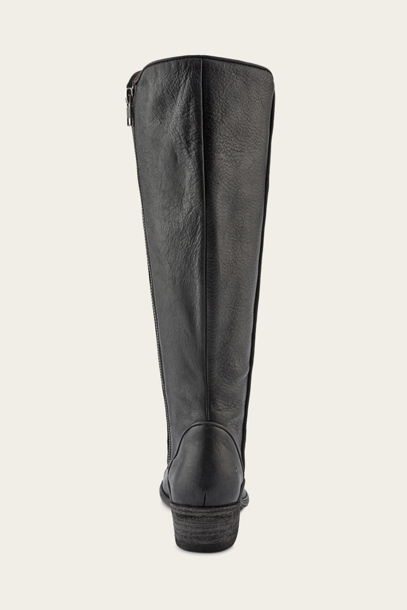 Carson Piping Tall - Black - Back