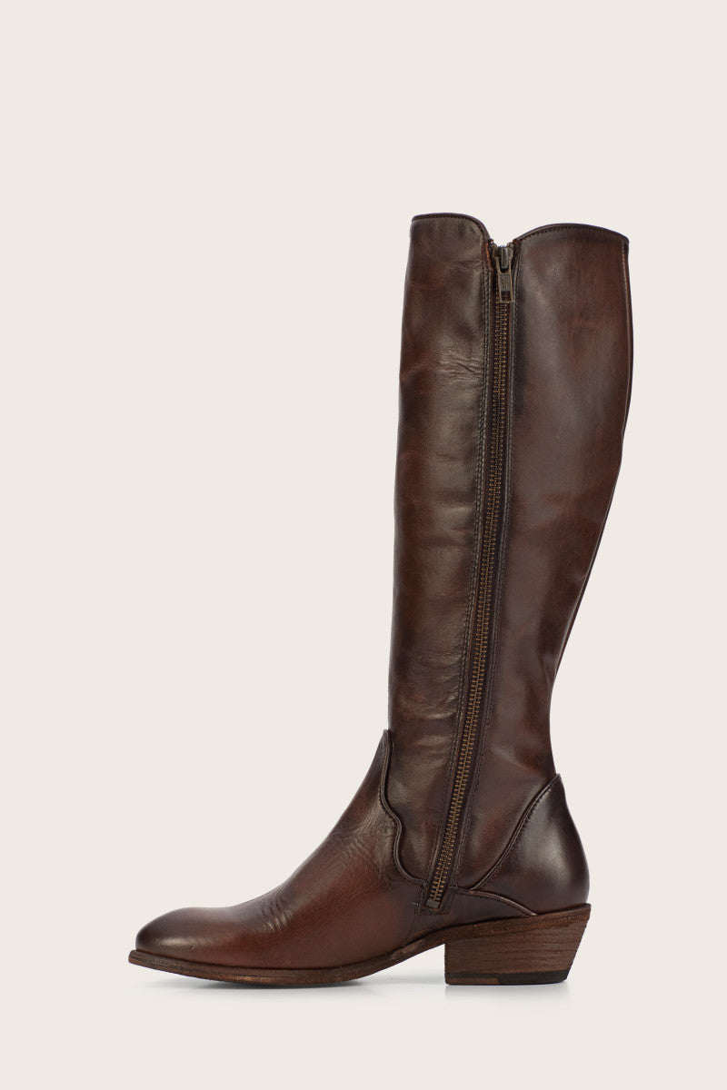 Carson Piping Tall - Dark Brown - Inside
