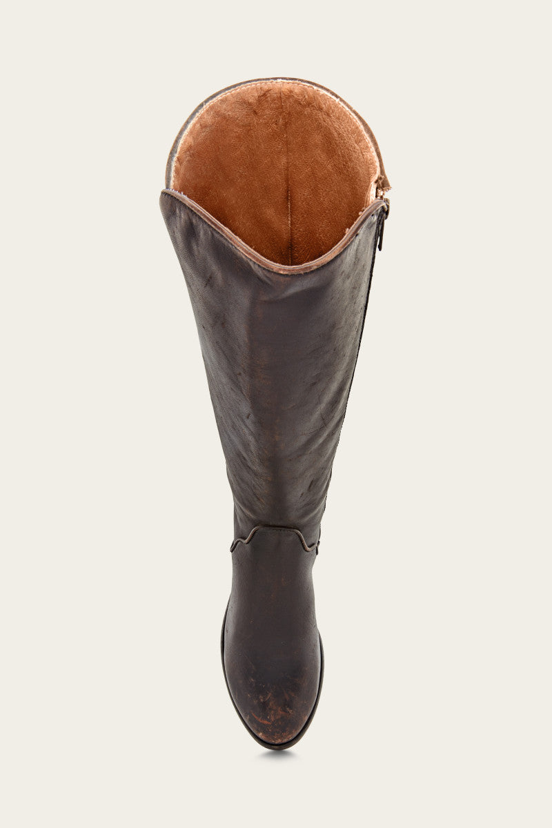 Carson Piping Tall - Antiqued Black - Top Down
