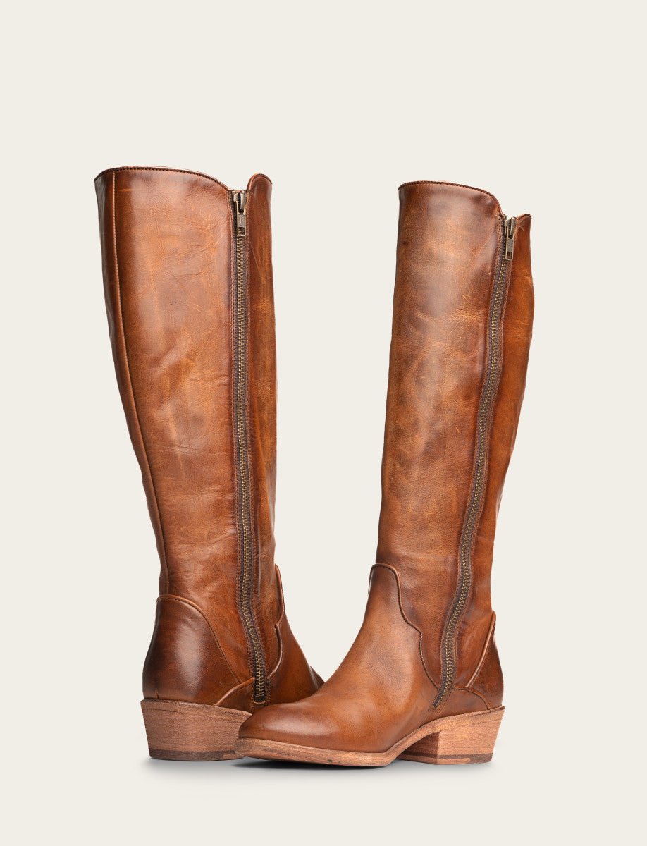 Carson Piping Tall - Caramel - Pair