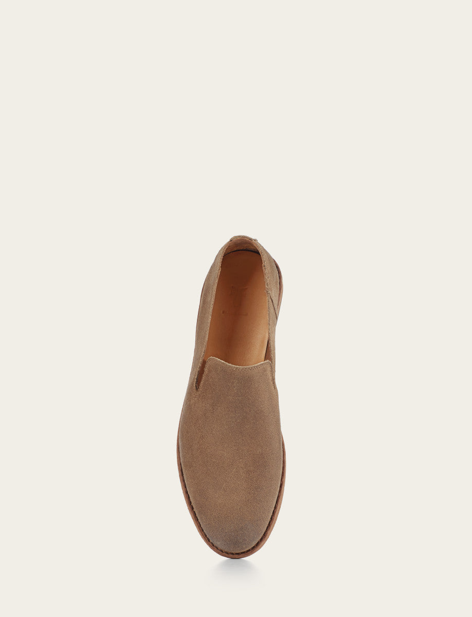 Chris Venetian - Ash Waxed Suede - Top Down