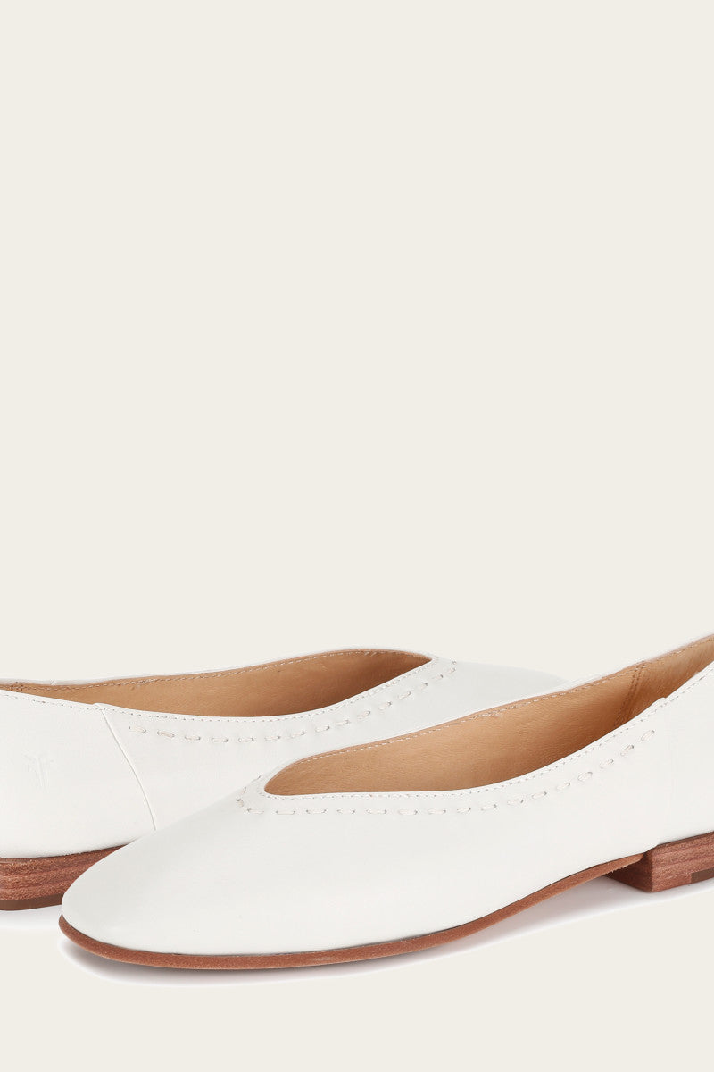 Claire Flat - White - Pair