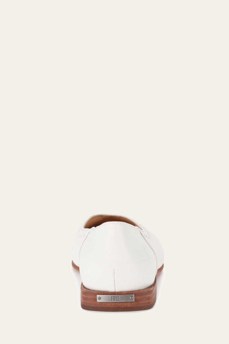 Claire Flat - White - Back