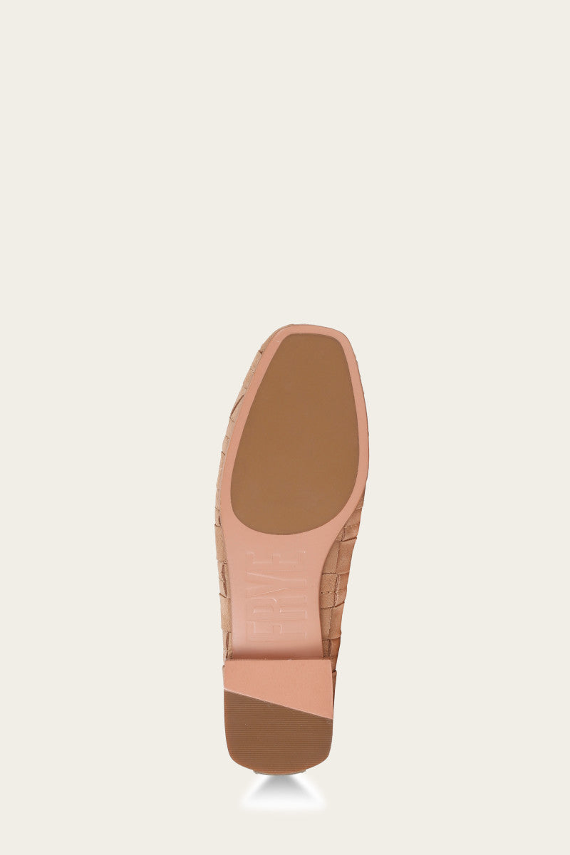 Claire Woven Flat - Camel - Sole