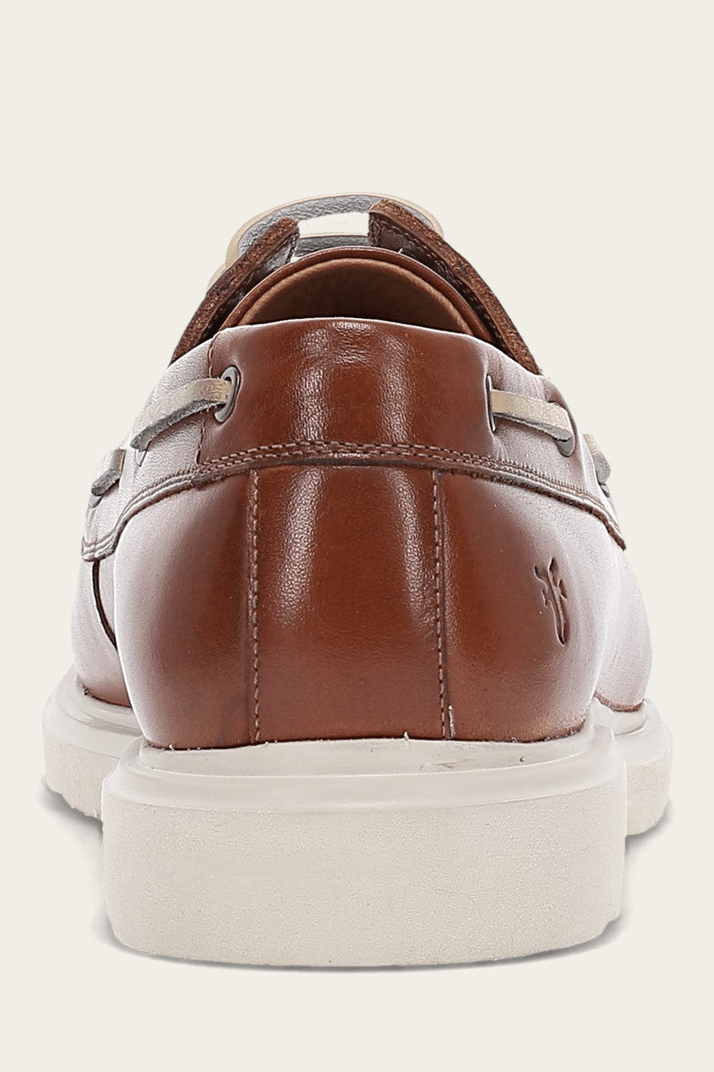 Connor Boat Shoe - Caramel - Back