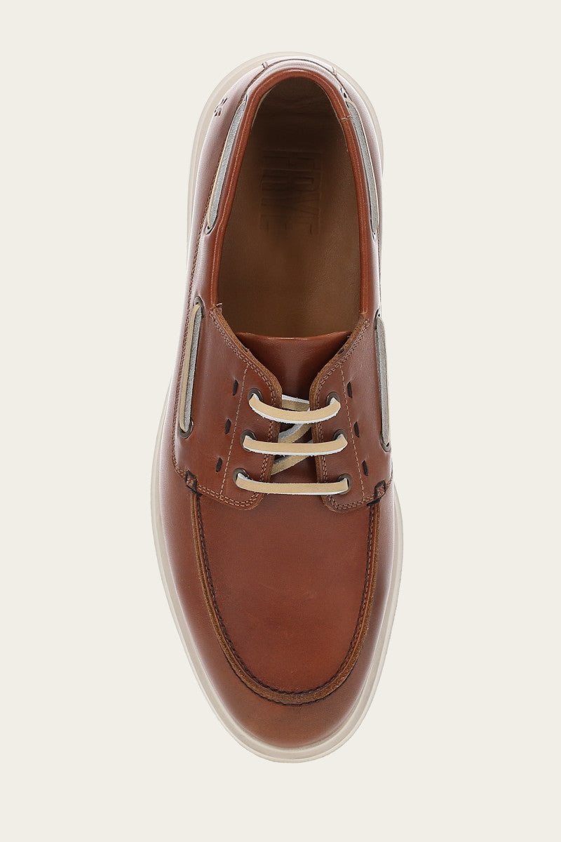 Connor Boat Shoe - Caramel - Top Down