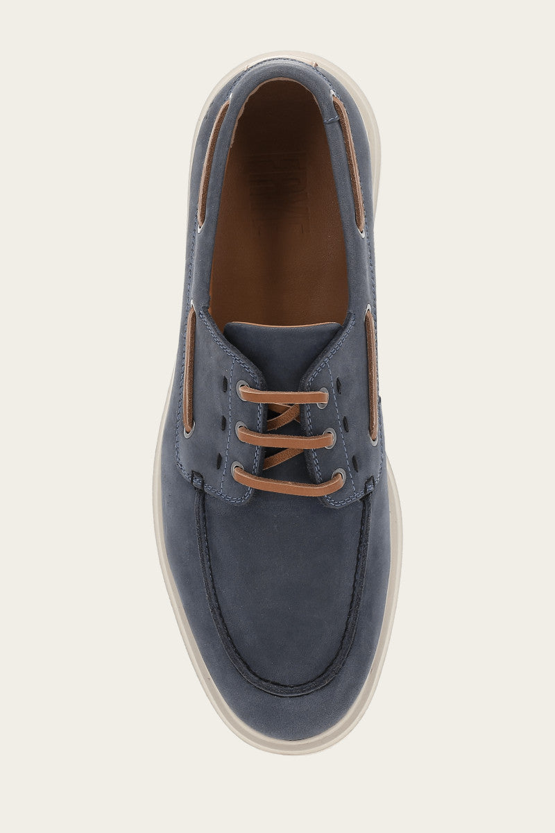 Connor Boat Shoe - Indigo - Top Down