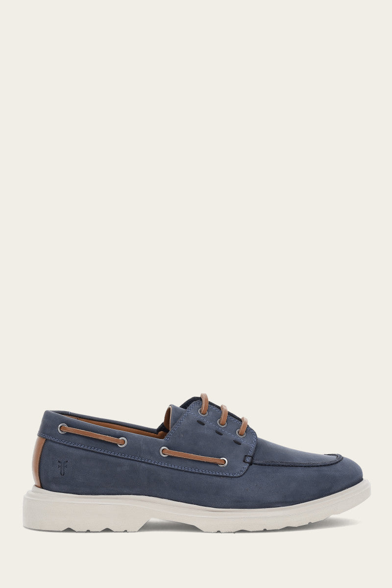 Connor Boat Shoe - Indigo - Outside