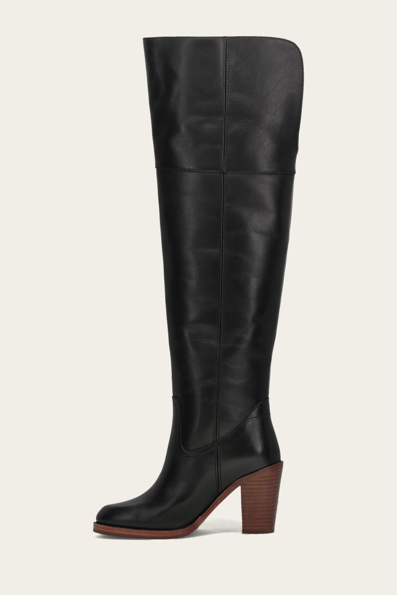 Corinne Over The Knee Boot - Black - Inside