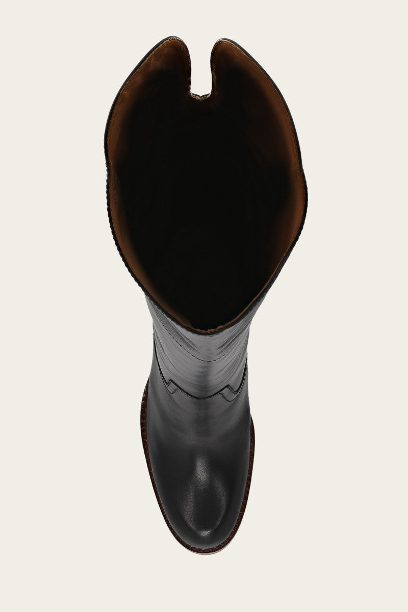Corinne Over The Knee Boot - Black - Top Down