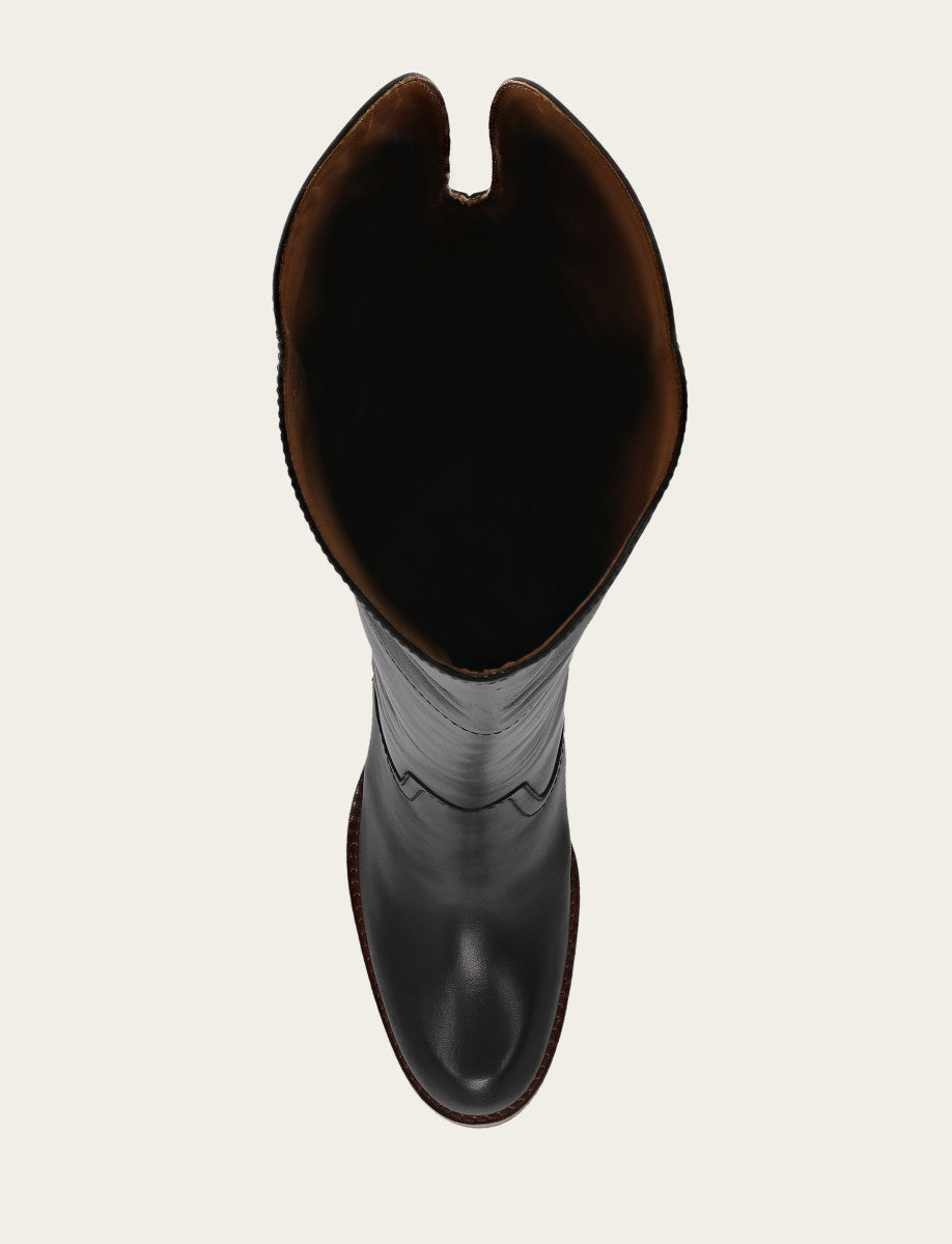 Corinne Over The Knee Boot - Black - Top Down