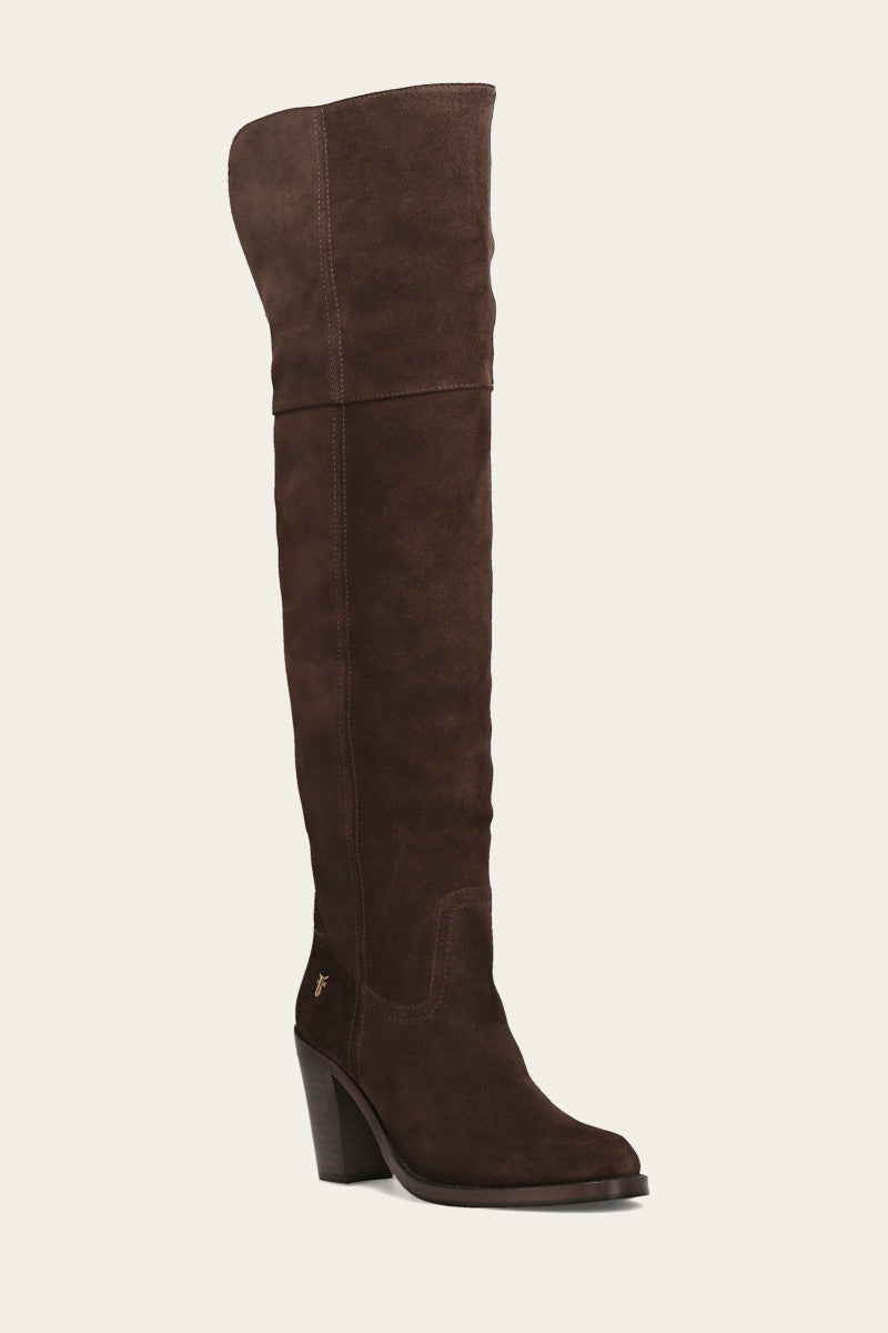 Corinne Over The Knee Boot - Dark Brown - Hero