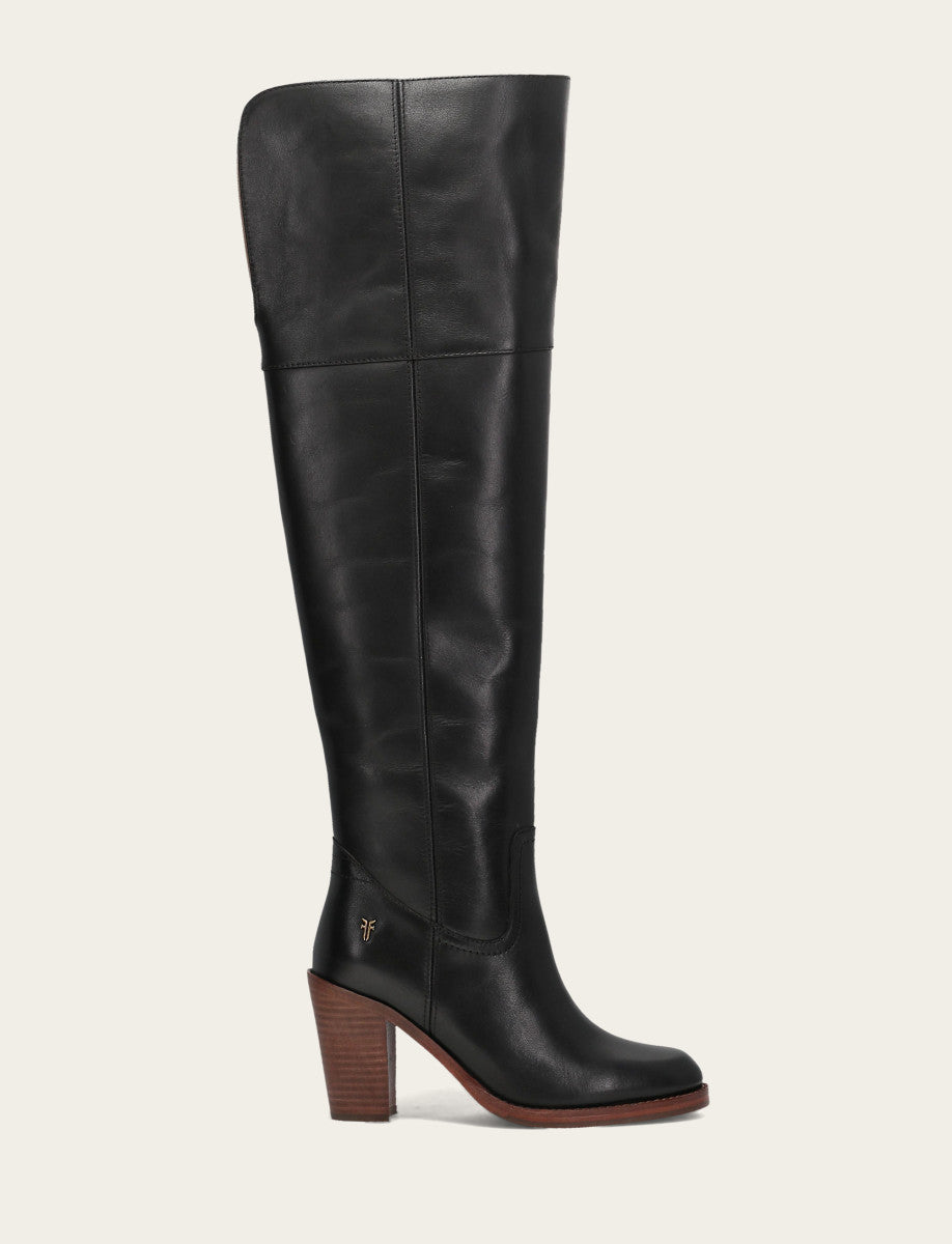 Corinne Over The Knee Boot - Black - Outside