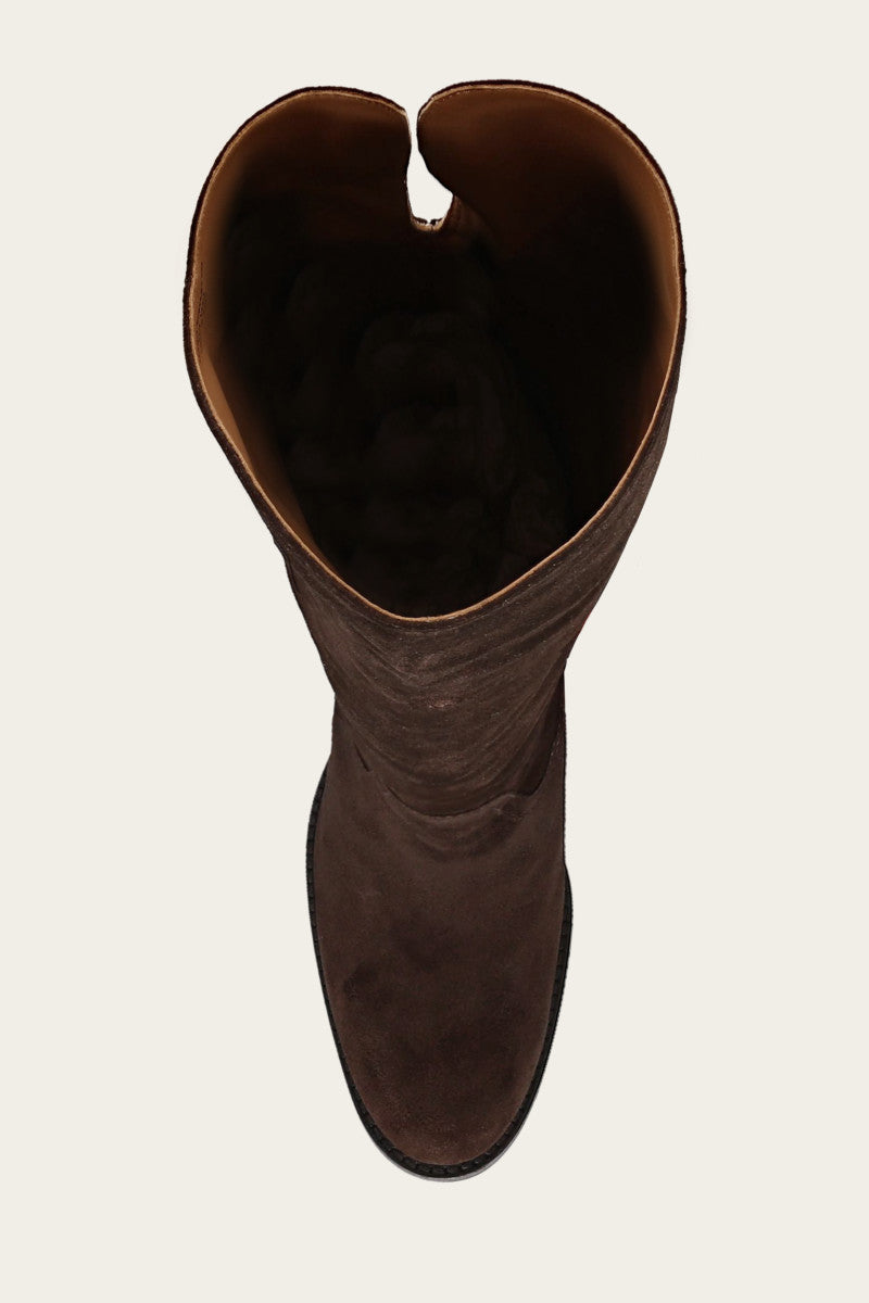 Corinne Over The Knee Boot - Dark Brown - Top Down