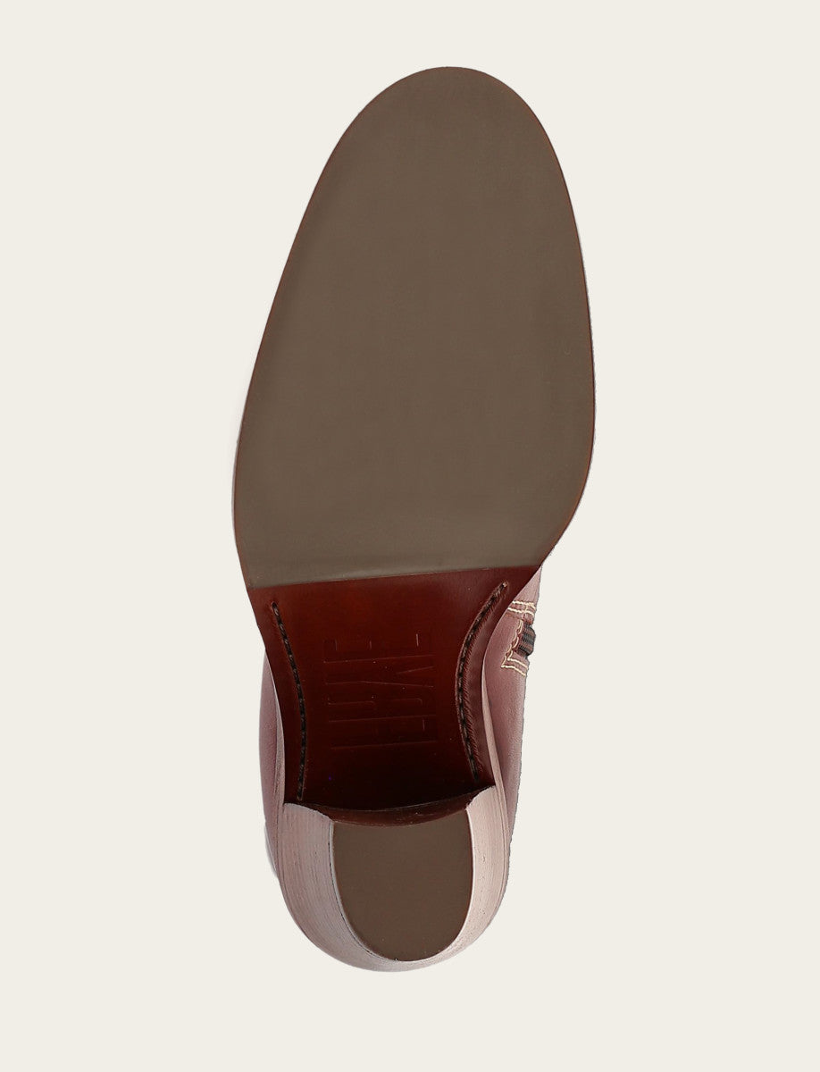 Corinne Tall Deco Stitch - Cranberry - Sole