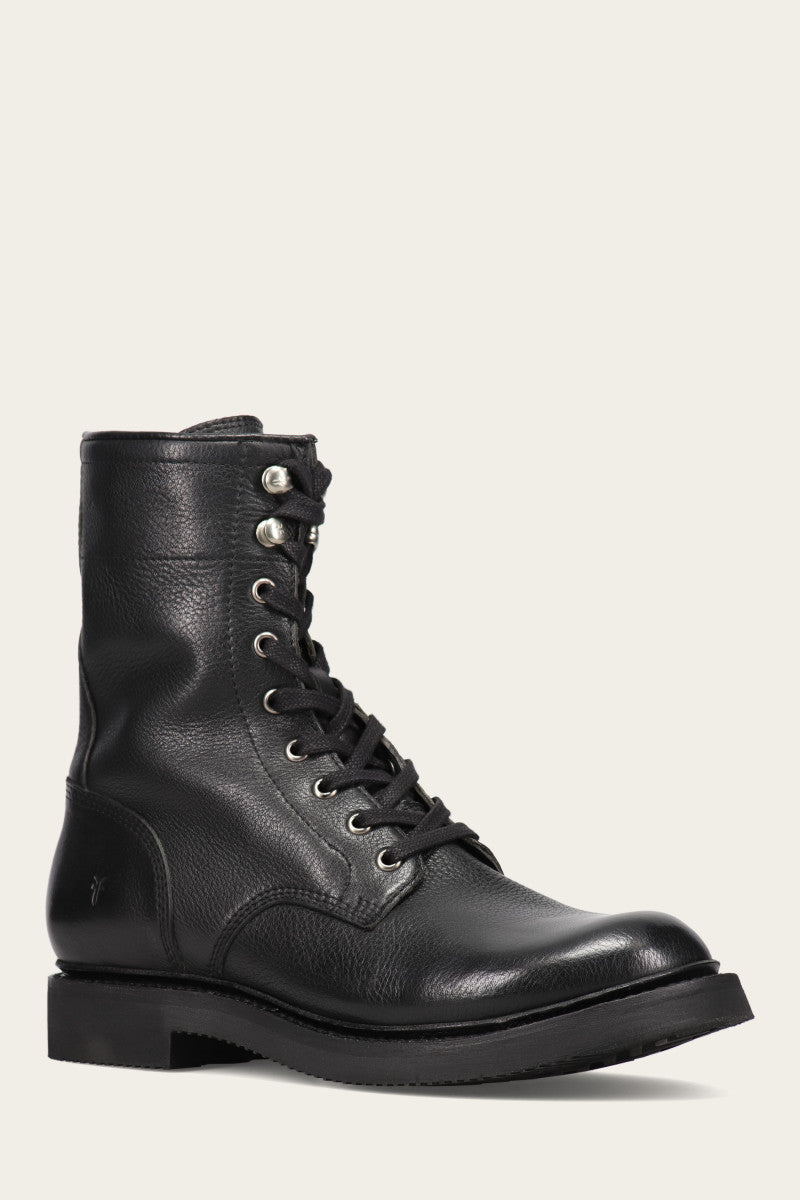 Dean Combat Lace Up - Black - Hero