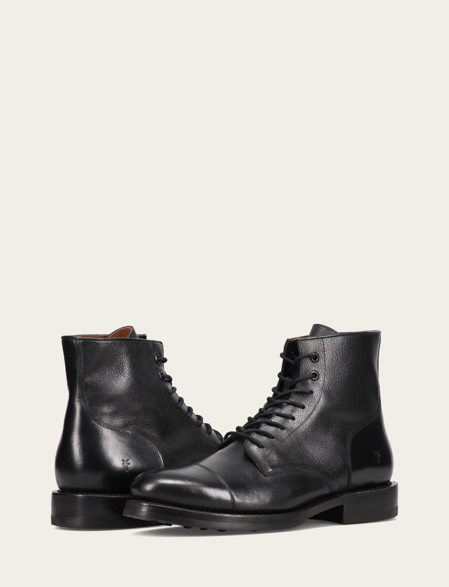 Dylan Lace Up - Black Scotchgrain - Pair