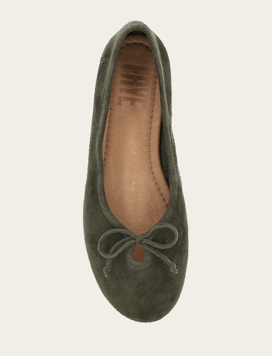 Emma Ballet - Dark Olive - Top Down