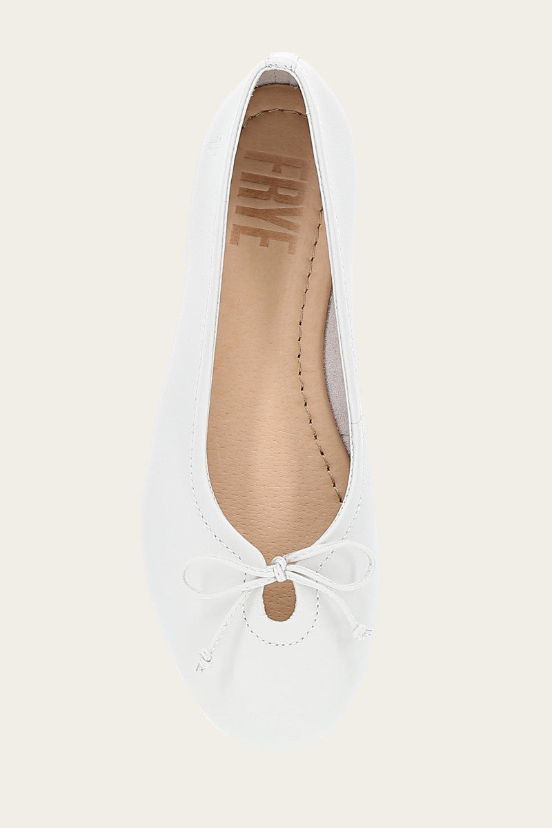 Emma Ballet - White - Top Down