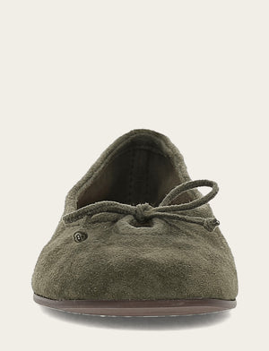 Emma Ballet - Dark Olive - Front