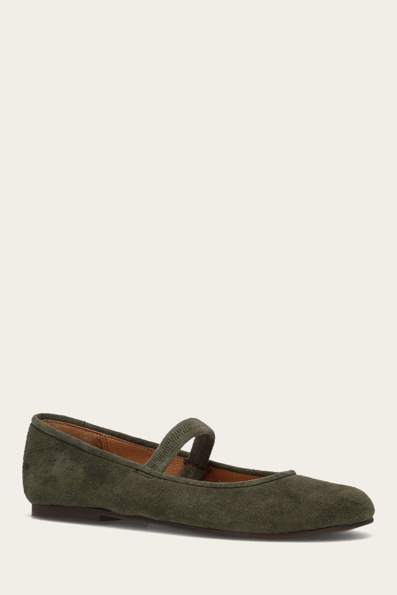 Emma Elastic Mary Jane - Dark Olive - Hero