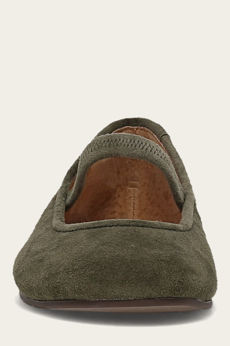 Emma Elastic Mary Jane - Dark Olive - Front