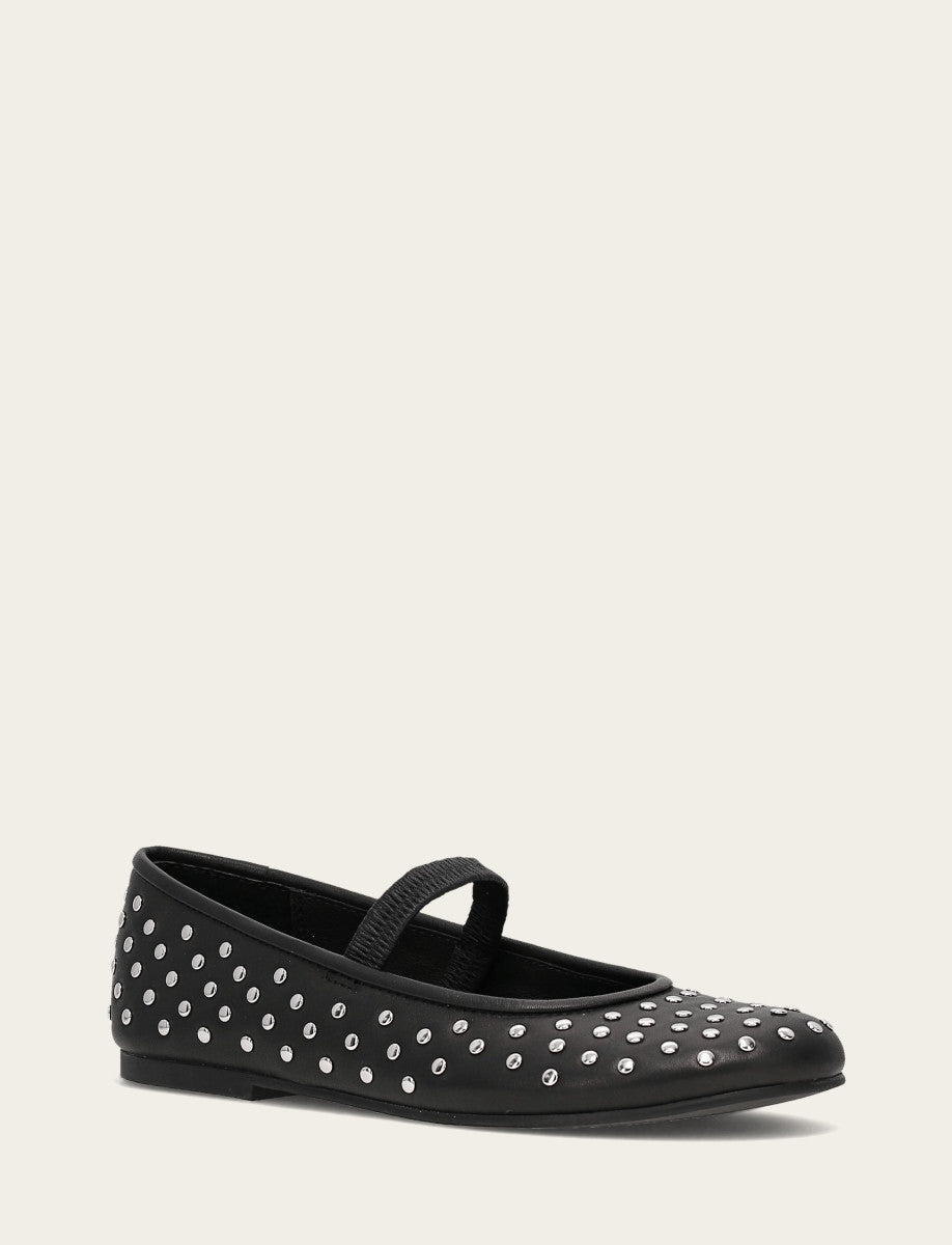 Emma Studded Mary Jane - Black - Hero