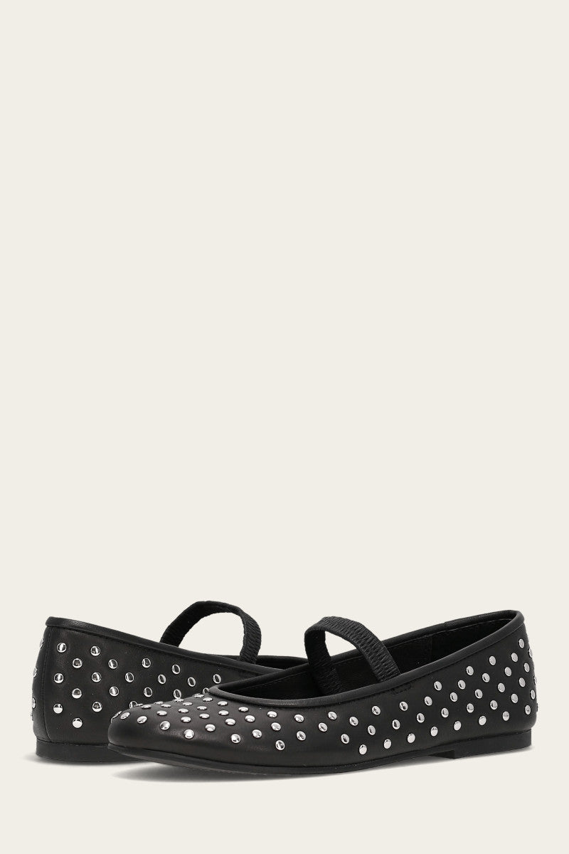 Emma Studded Mary Jane - Black - Pair
