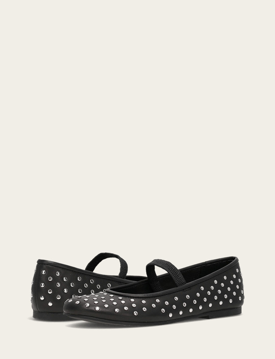 Emma Studded Mary Jane - Black - Pair