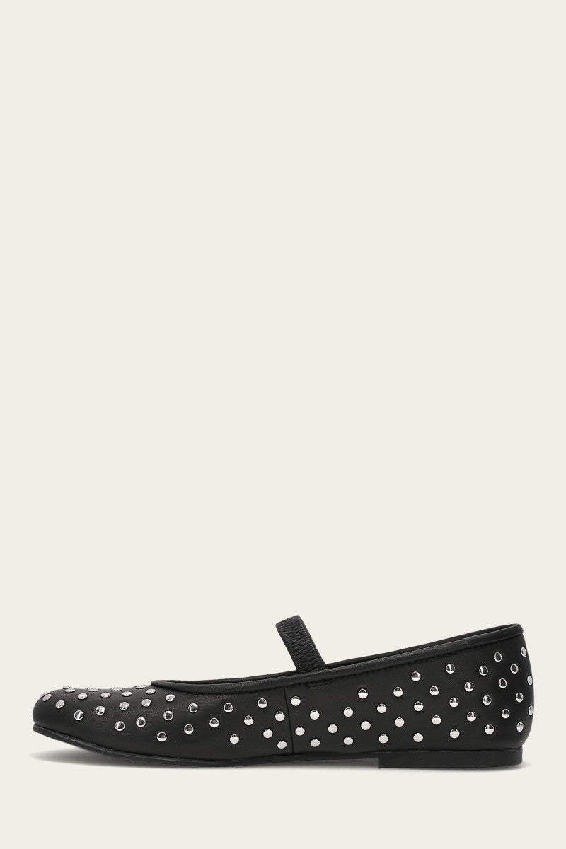 Emma Studded Mary Jane - Black - Inside