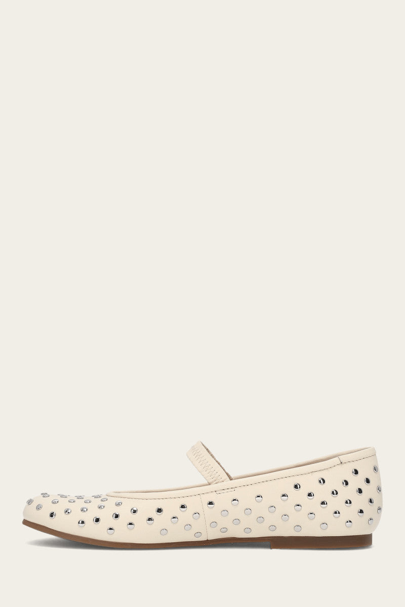 Emma Studded Mary Jane - Ecru - Inside