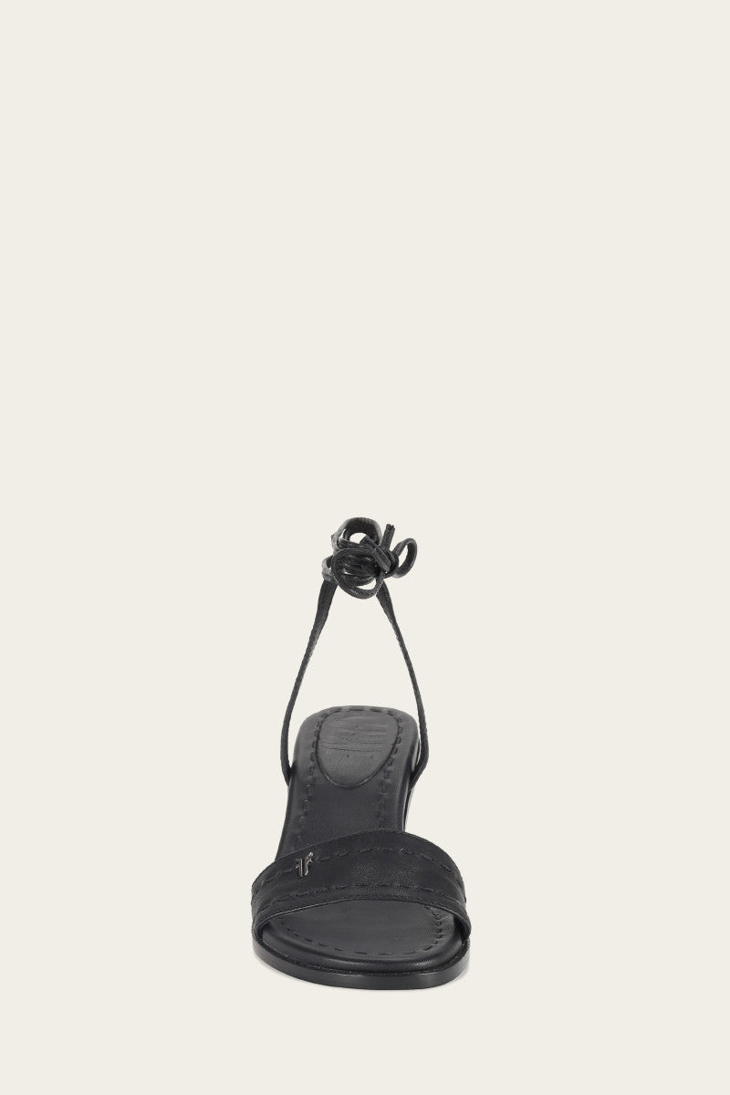 Estelle Ankle Tie - Black - Front