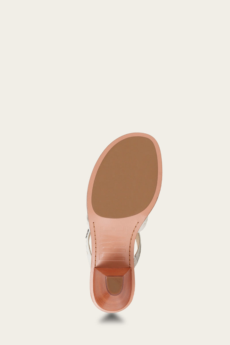Estelle Strappy Slide - White - Sole