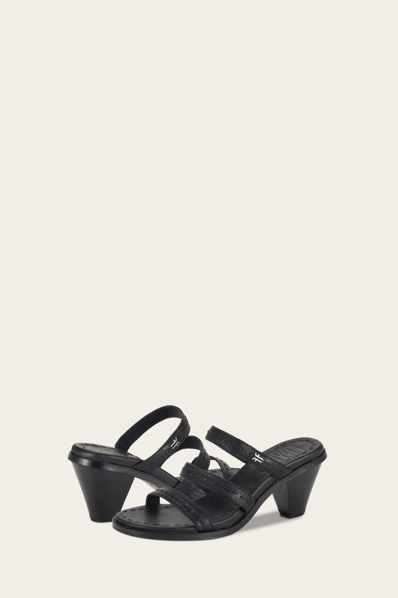 Estelle Strappy Slide - Black - Pair