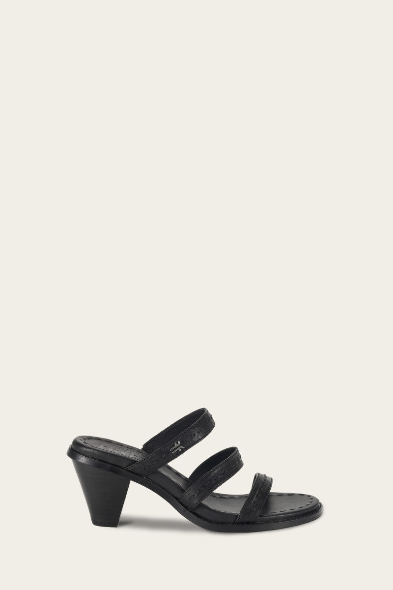 Estelle Strappy Slide - Black - Outside