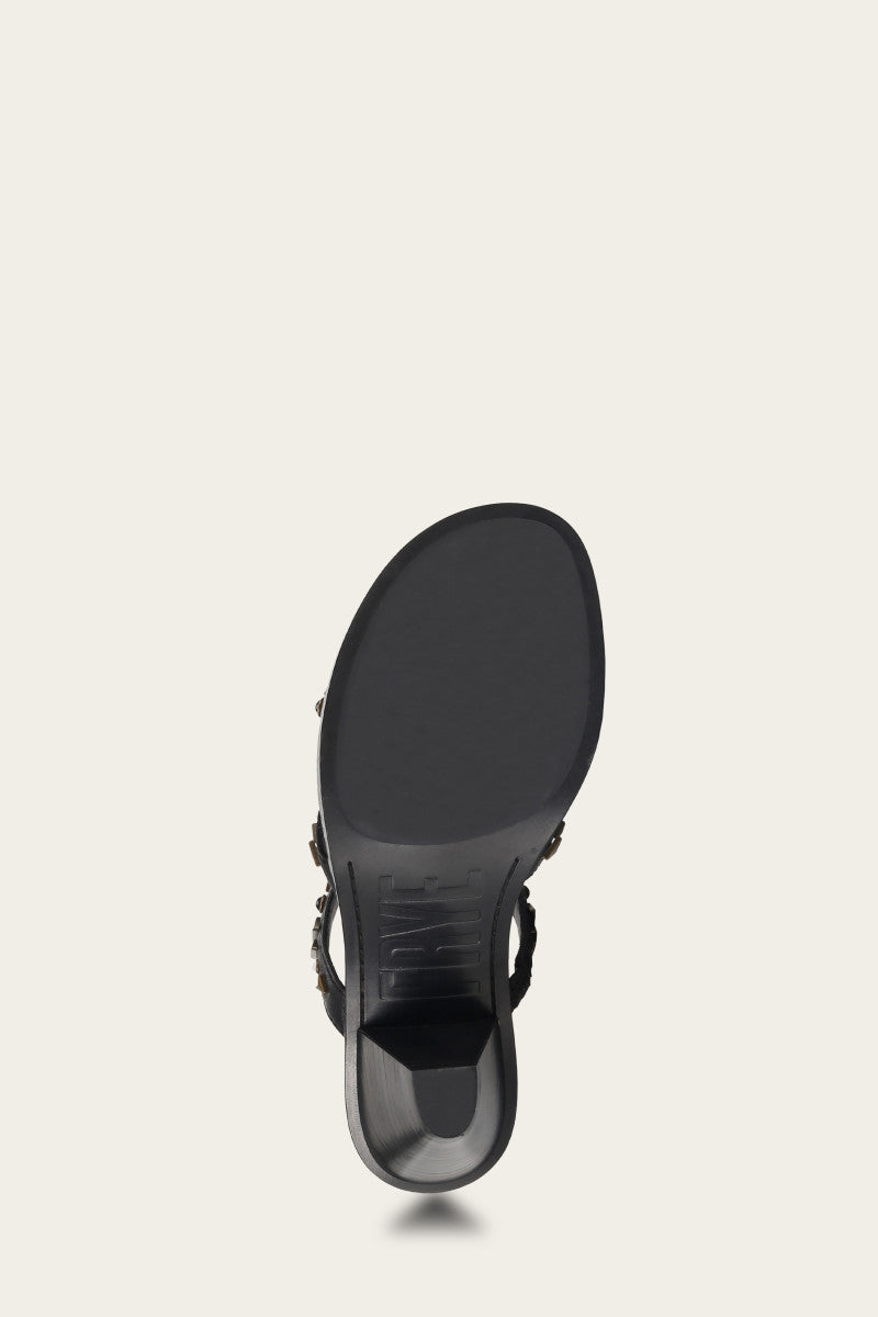 Estelle Studded Slide - Black - Sole