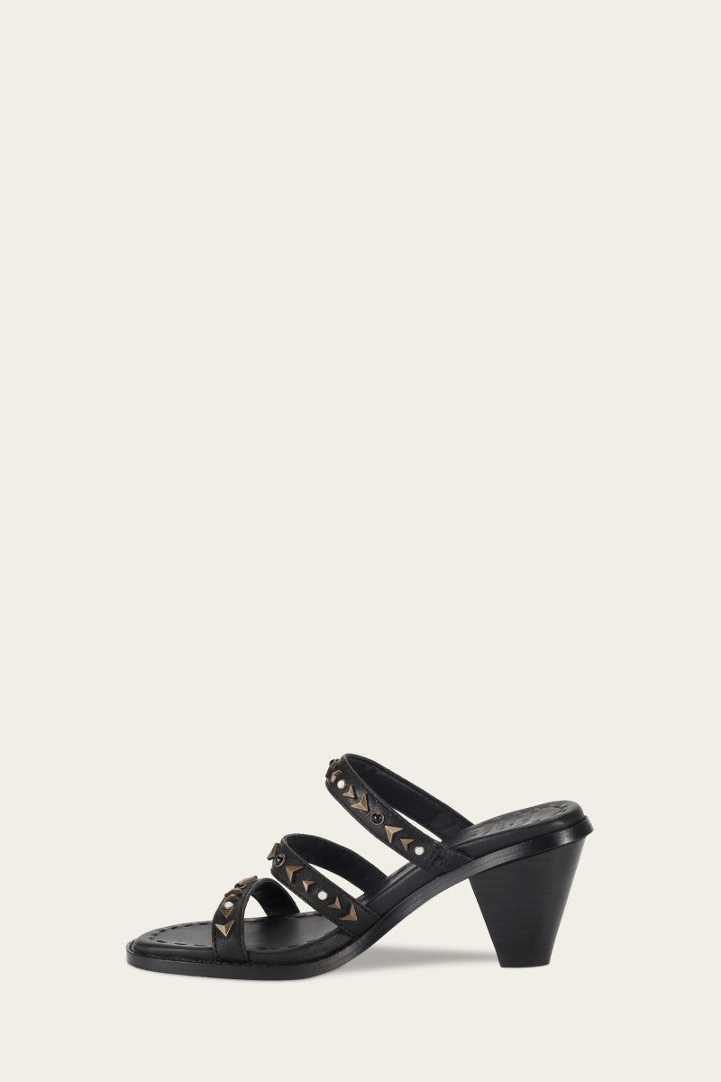 Estelle Studded Slide - Black - Inside