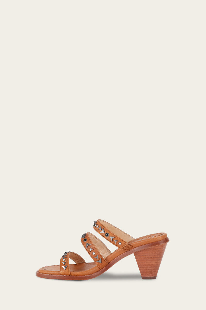 Estelle Studded Slide - Tan - Inside