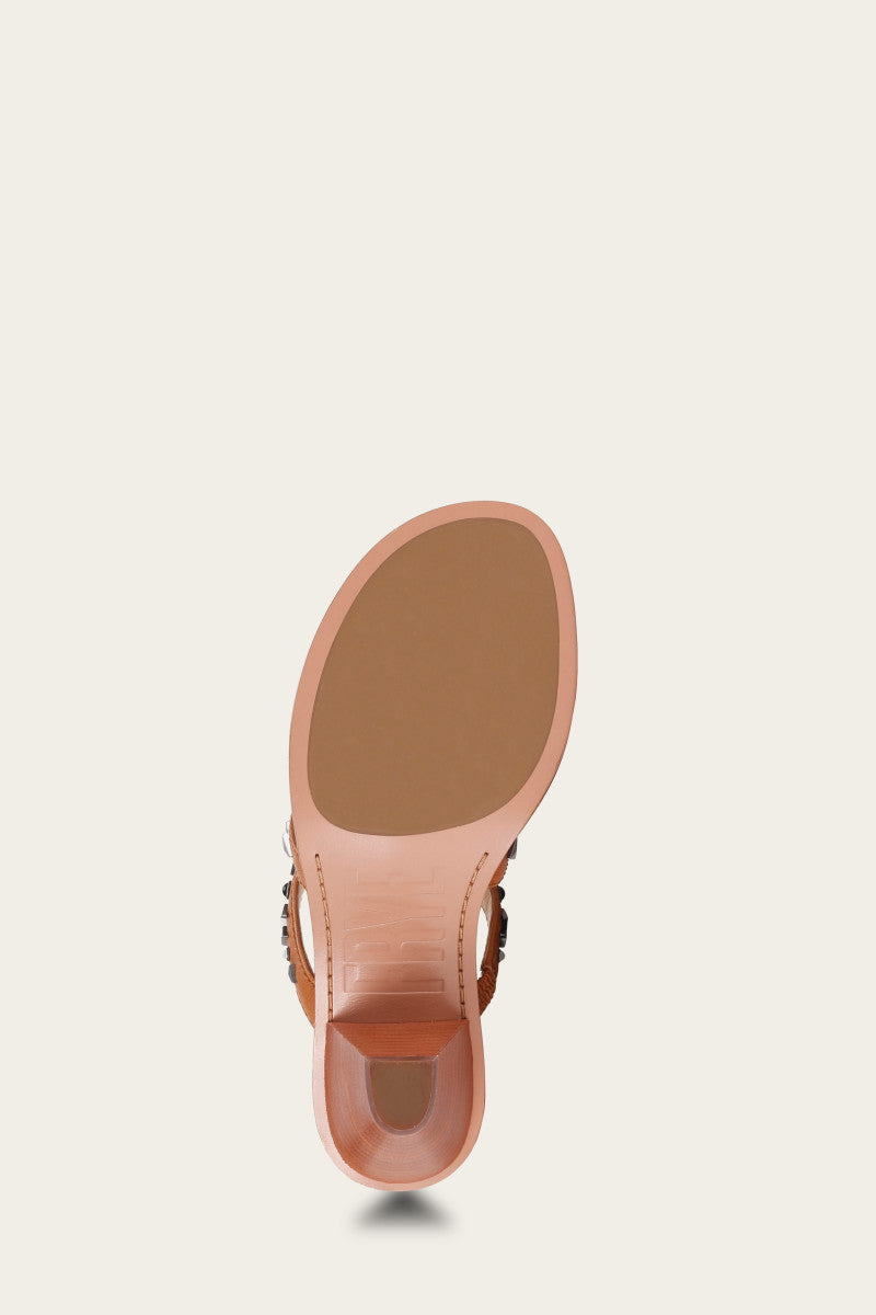 Estelle Studded Slide - Tan - Sole