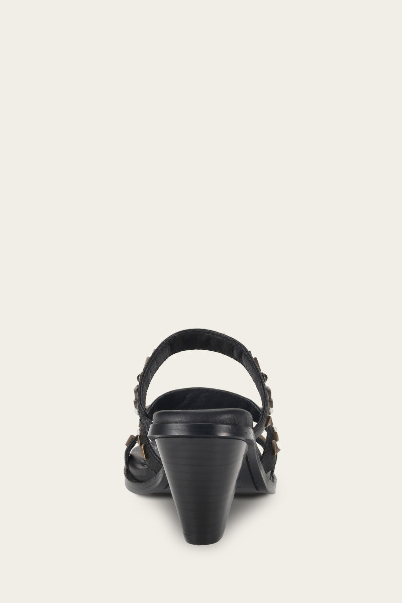 Estelle Studded Slide - Black - Back