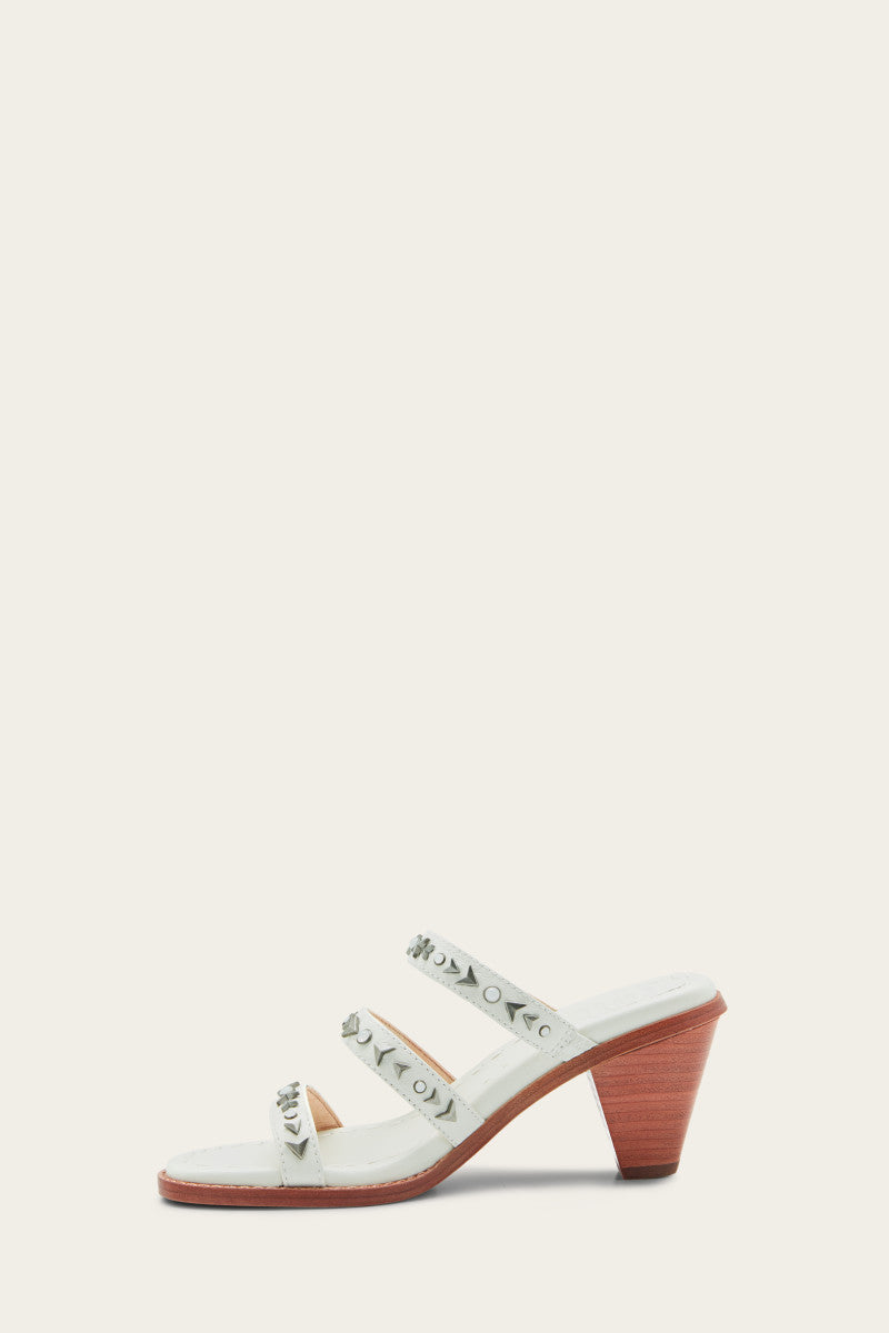 Estelle Studded Slide - White - Inside