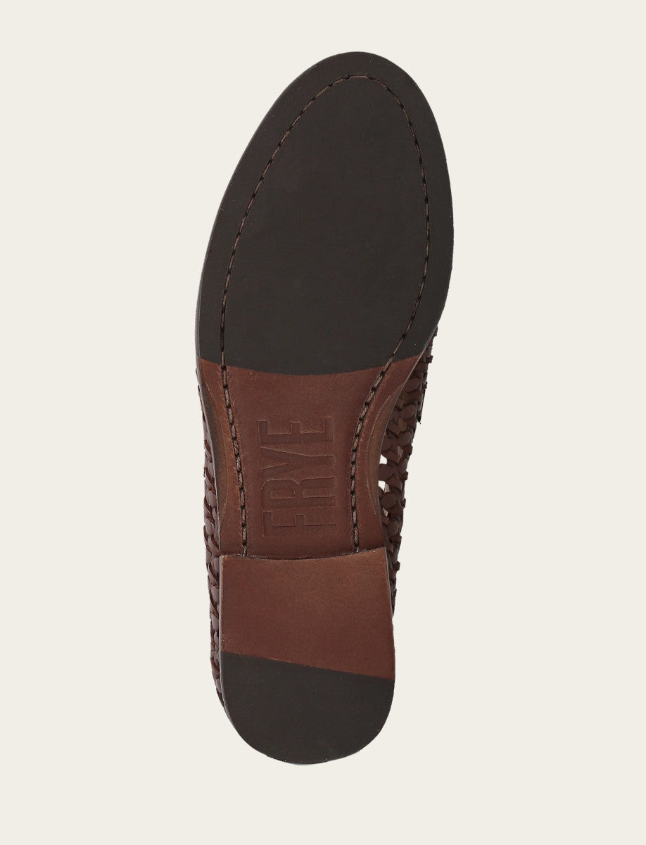 Faith Woven Loafer - Dark Brown - Sole