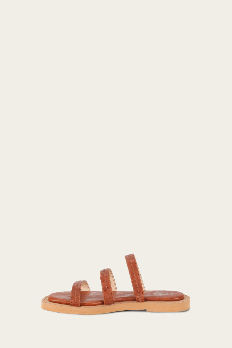 Faye Strappy Slide - Cognac - Inside