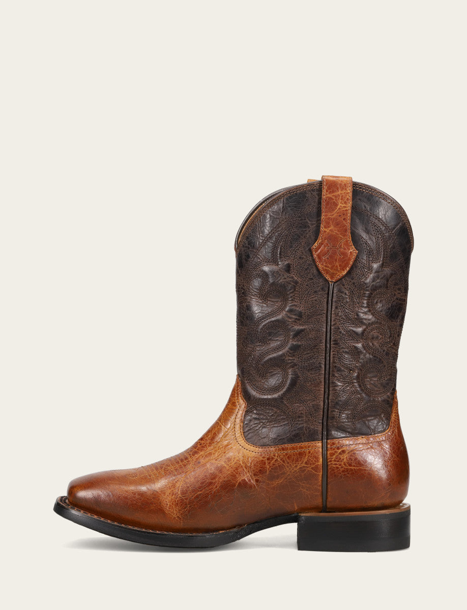 Hauser Deco Stitch - Saddle/Dark Brown - Inside