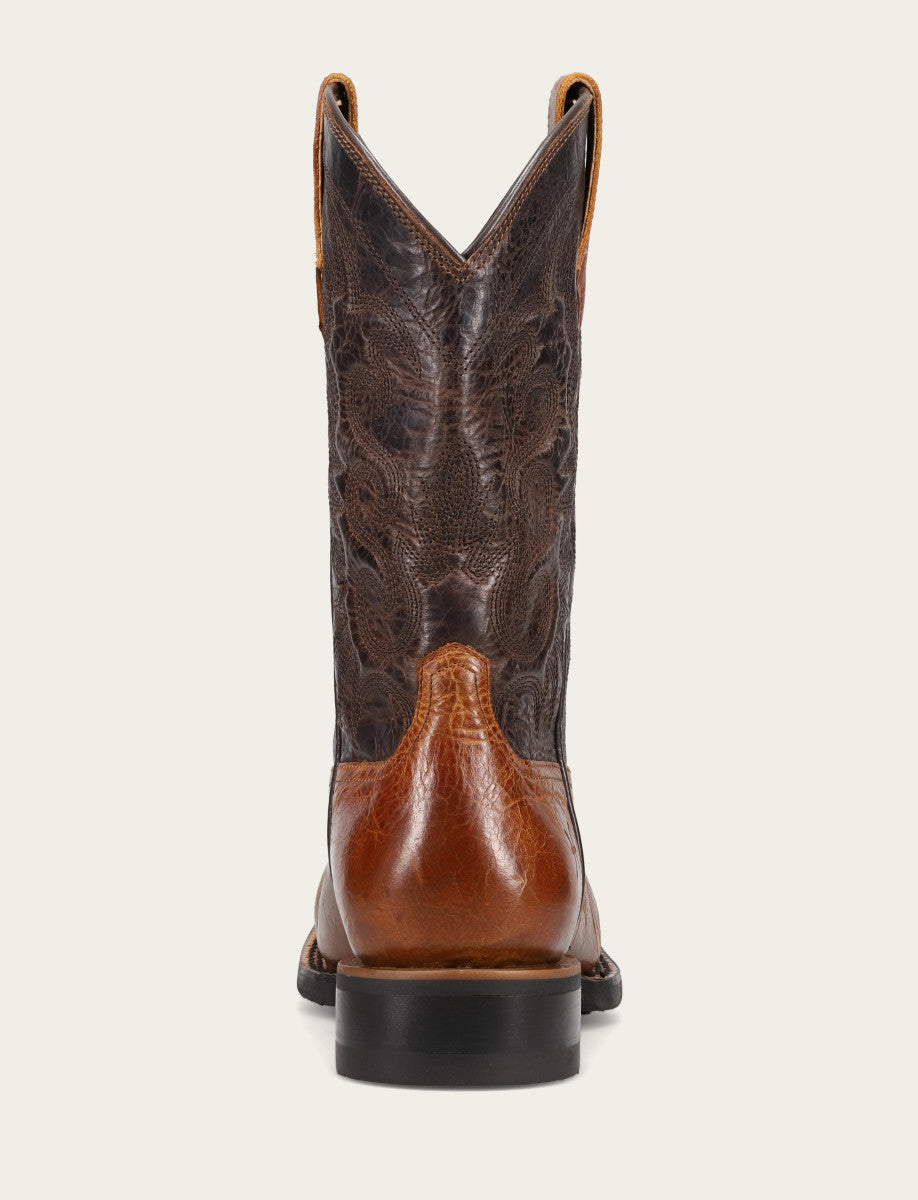 Hauser Deco Stitch - Saddle/Dark Brown - Back