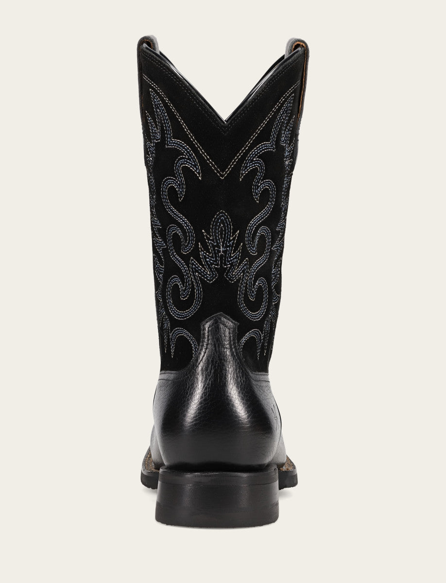 Hauser Deco Stitch - Black/Black - Back